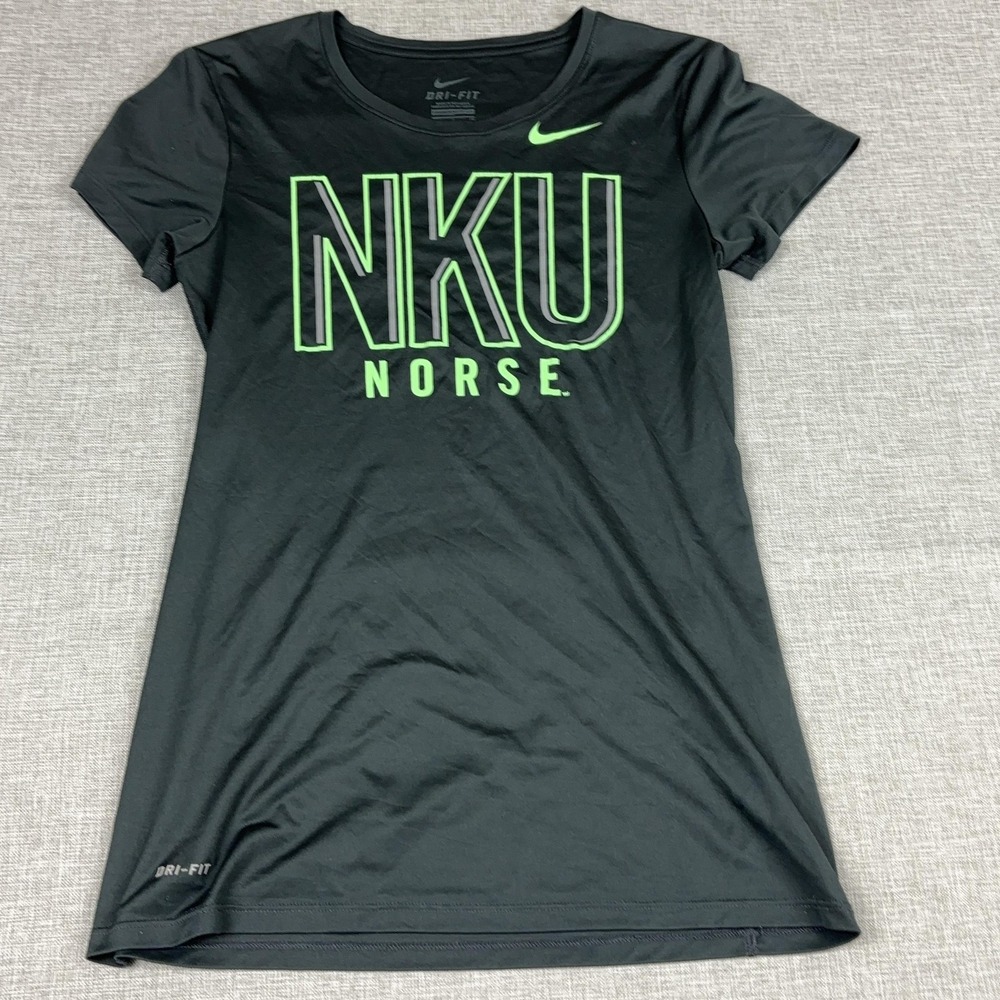 Nike Shirt Womens Small Black Dri-FIT NKU Norse Slim Moisture Wicking Breathable